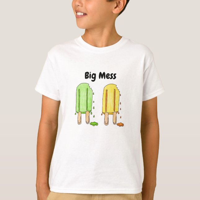 Big Mess Popsicle Kids T-shirt (Front)