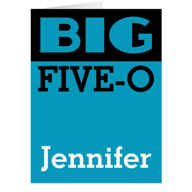 Big Milestone Birthday Congratulation Funny Card (Front)