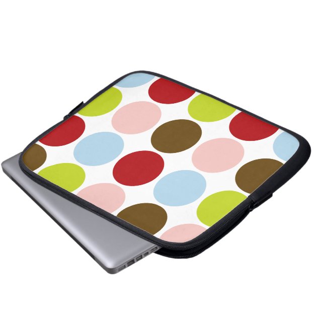 Big Mod Dots Designer Laptop/Electronics Bag (Front Bottom)