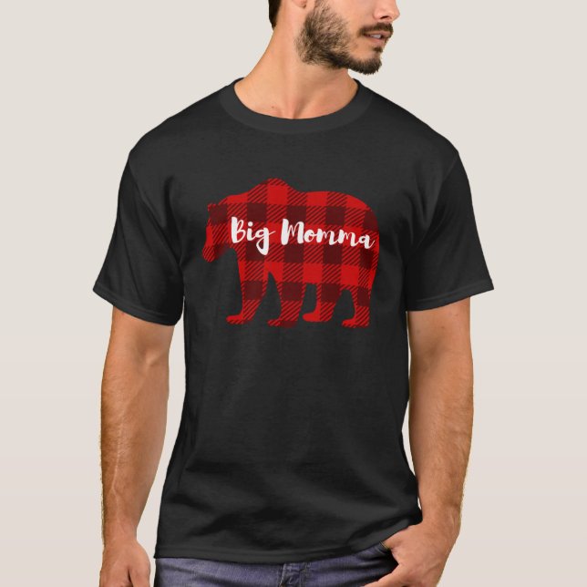 Big Momma Bear Outfit Women  Grandparent Family Ma T-Shirt (Front)