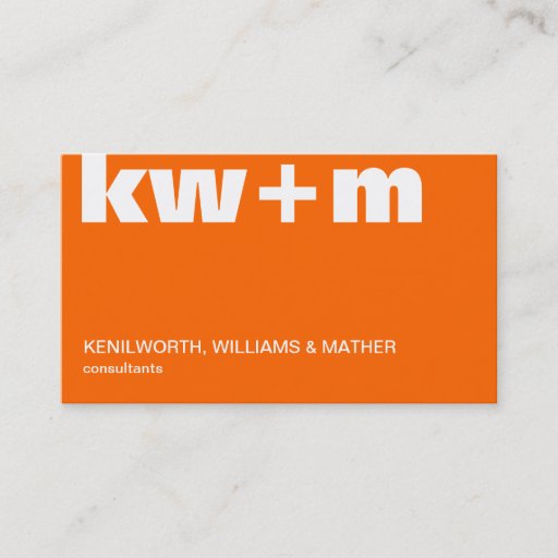 Customizable Big Monogram Business Card