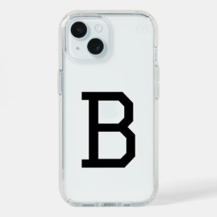 Big monogram clear SPECK Precidio iPhone 15 case
