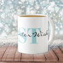 Big Monogram & Warm Winter Wishes 11oz Coffee Mug