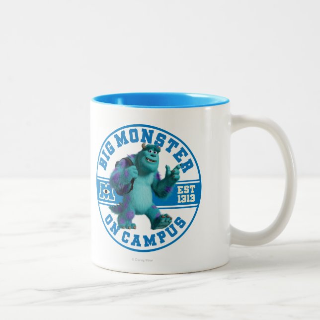 Big Monster on Campus Two-Tone Coffee Mug (Right)