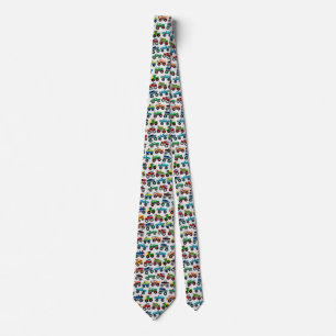 Big Monster Toy Truck Neck Tie