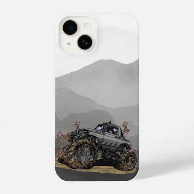 Big Monster truck Off Road Adventure Mud Bogging  iPhone Case (Back)