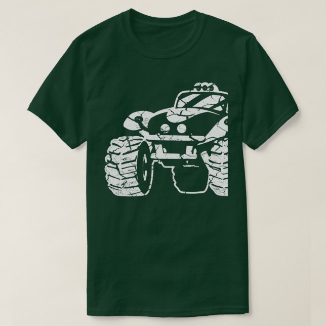Big Monster Truck White  T-Shirt (Design Front)