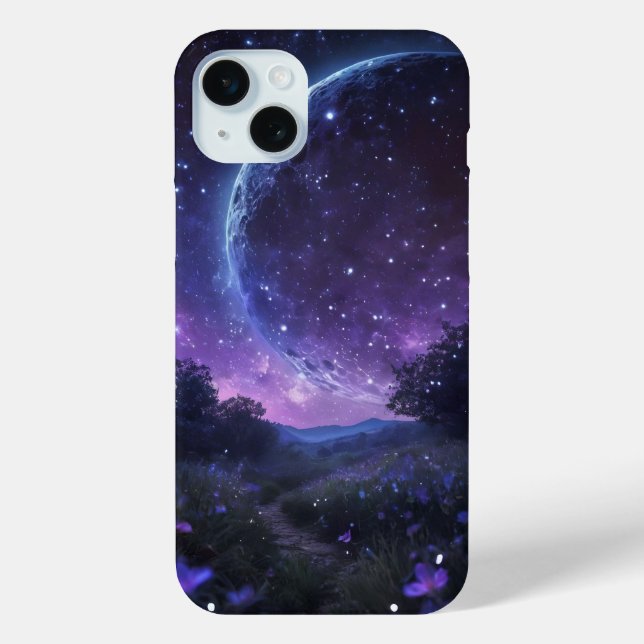 Big Moon 🌕 Night Magic Star Case-Mate iPhone Case (Back)