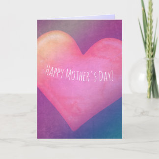 Big Mother's Day Heart with customizable text Card