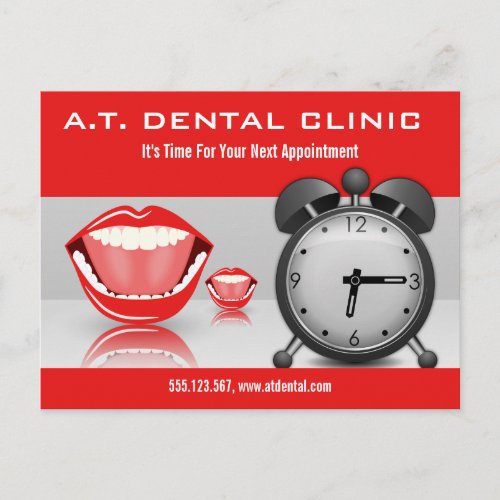 Big Mouth Dental Appointment Reminder Postcards