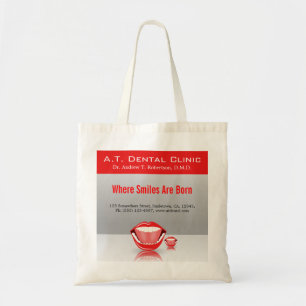 Big Mouth Dental Dentist Promotional Tote Bags