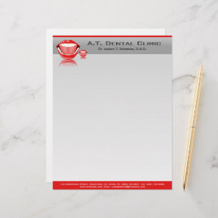 Big Mouth Dentist Professional Dental Letterhead