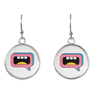 big mouth earrings