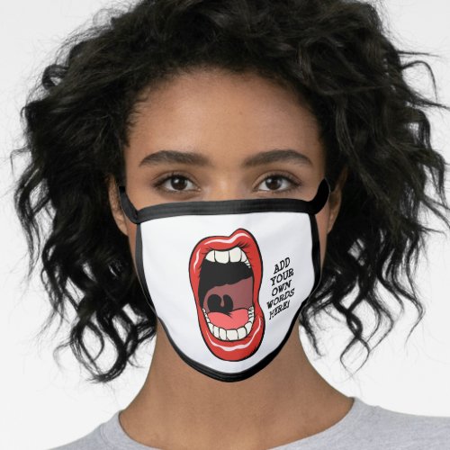 Big Mouth Fun  Funny All_Over Print Face Mask