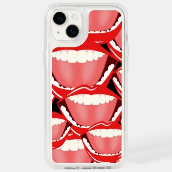 Big Mouth Laughing Red Lips And Teeth Funny Humor Otterbox Iphone 14 Plus Case by sunnymars at Zazzle