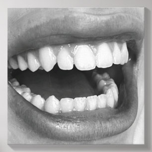 Big Mouth Photo on Canvas Canvas Photo Tile