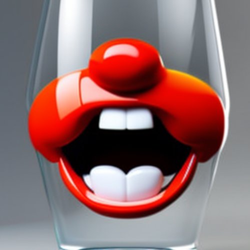 Big Mouth Singing Glass Tumblers on Water Bottle