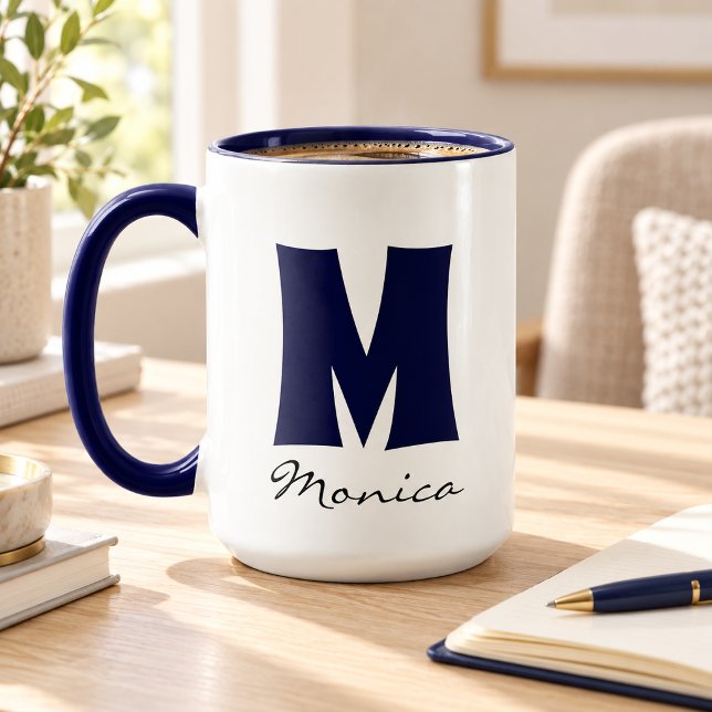 Big Mug | Huge Mug | Script Custom Name Monogram (Creator Uploaded)