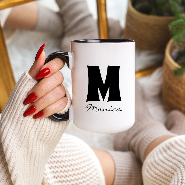 Big Mug | Huge Mug | Script Custom Name Monogram (Creator Uploaded)