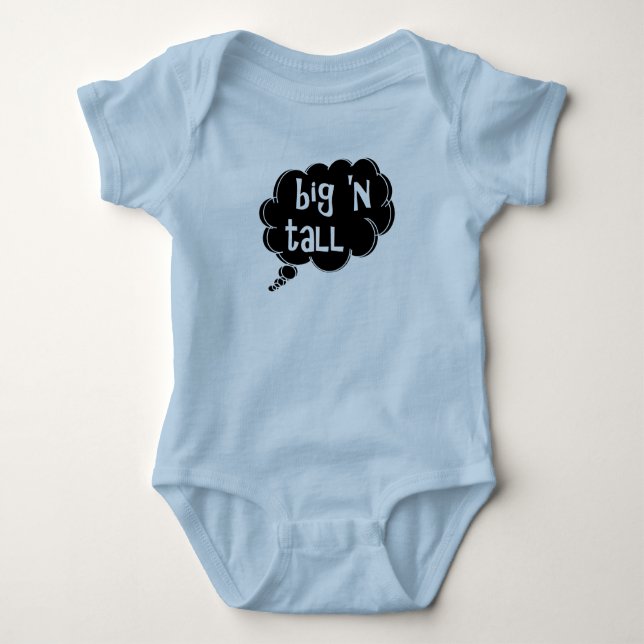 Big 'N Tall baby bodysuit by dalDesignNZ (Front)