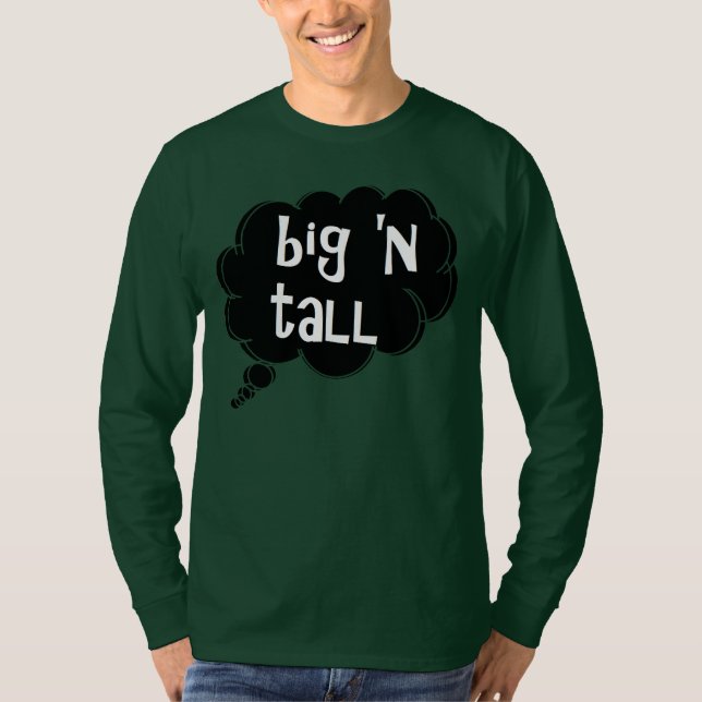Big 'n Tall long sleeve t-shirt by dalDesignNZ  (Front)