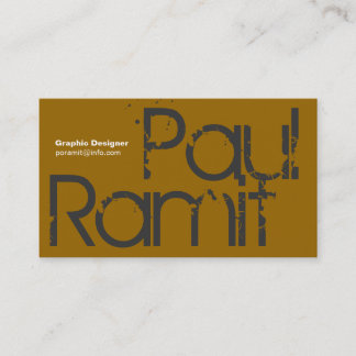 Big Name Font 2 Business Card