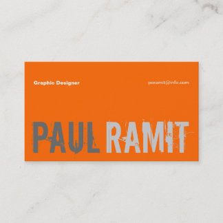Big Name Font 3 Business Card