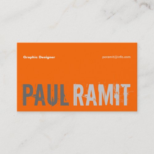 Big Name Font 3 Business Card