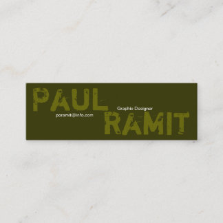 Big Name Font 5 Business Card
