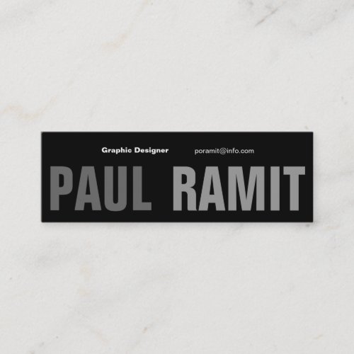 Big Name Font 6 Business Card