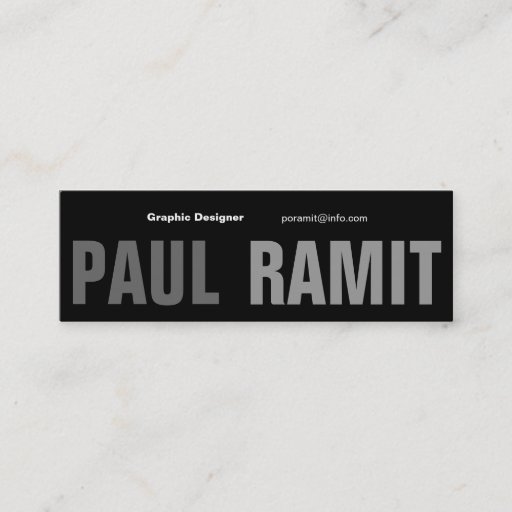 Customizable Big Name Font 6 Business Card