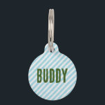 Big Name Seersucker Pet ID Tag<br><div class="desc">This Big Name Seersucker Pet ID Tag combines the crisp look of seersucker with a fresh, aqua hue, creating an accessory that's both stylish and practical. The seersucker's association with warm weather and relaxed sophistication makes this tag ideal for the pet who enjoys sunny days and cool waters. The tag’s...</div>