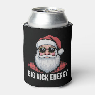 Big Nick Energy Christmas Santa Sunglasses Xmas Can Cooler