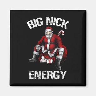 Big Nick Energy Fun Santa Christmas 2 Magnet