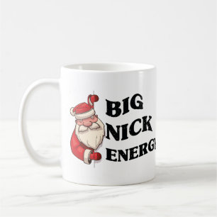 Big Nick Energy Funny Cool Graphic Xmas Christmas Coffee Mug