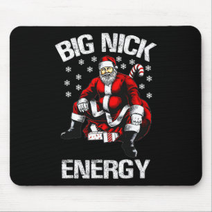 Big Nick Energy Funny Santa Christmas 1  Mouse Pad