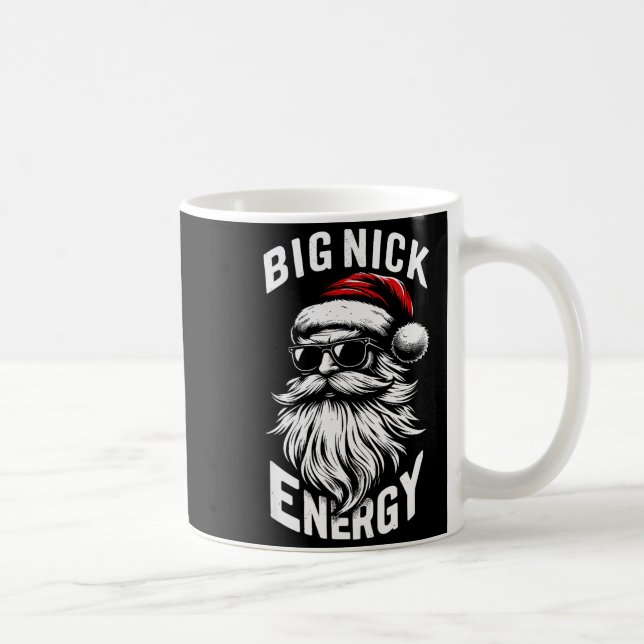 Big Nick Energy Funny Santa Christmas  Coffee Mug (Right)