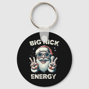 Big Nick Energy Funny Santa Christmas Keychain