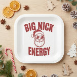 Big Nick Energy Funny Santa Christmas Quote Paper Cups<br><div class="desc">This playful holiday design features the phrase Big Nick Energy in bold distressed red lettering with a cool Santa illustration wearing sunglasses. The clean layout makes the joke easy to read while keeping the Christmas theme front and center. It blends festive humor with a cheeky modern style that stands out...</div>