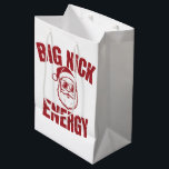 Big Nick Energy Funny Santa Rude Christmas Joke  Medium Gift Bag<br><div class="desc">Big Nick Energy Funny Santa Rude Christmas Joke</div>