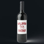 Big Nick Energy Funny Santa Rude Christmas Joke  Wine Label<br><div class="desc">Big Nick Energy Funny Santa Rude Christmas Joke</div>