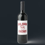 Big Nick Energy Funny Santa Rude Christmas Joke  Wine Label<br><div class="desc">Big Nick Energy Funny Santa Rude Christmas Joke</div>