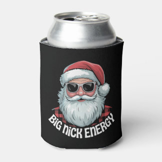 Big Nick Energy Funny Santa Sunglasses Christmas Can Cooler