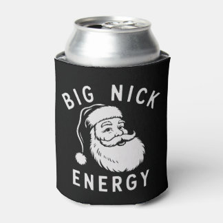 Big Nick Energy Funny Xmas Fat Santa Claus Saint Can Cooler