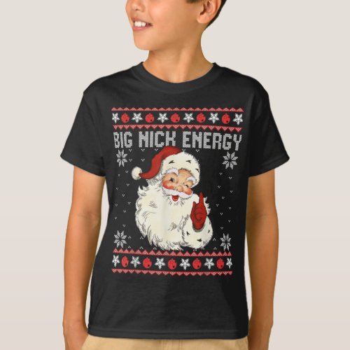 Big Nick Energy Santa Ugly Christmas Sweater
