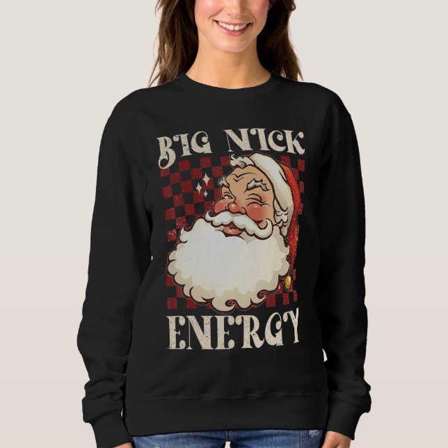 Big Nick Energy  Xmas Christmas Ugly Sweater Men W (Front)