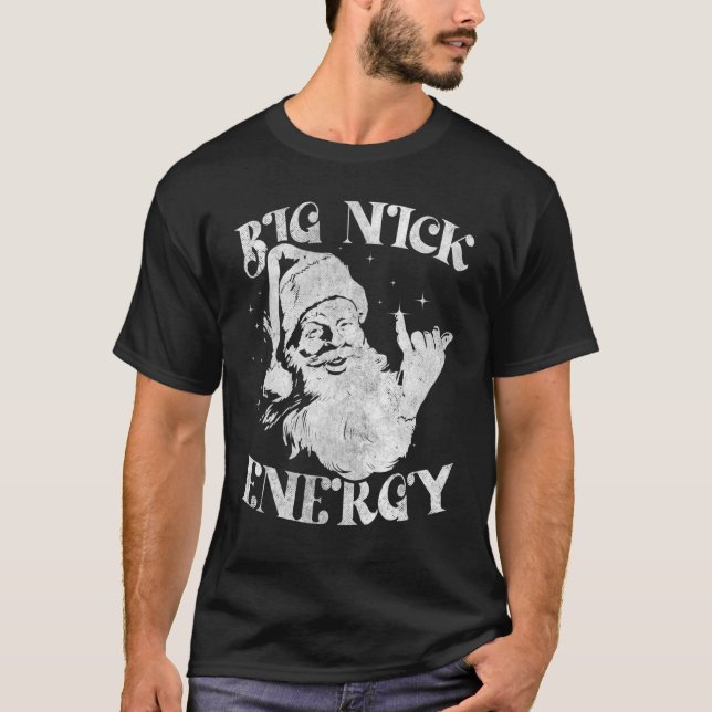 Big Nick Energy  Xmas Christmas Ugly Sweater Men W (Front)
