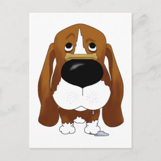 Big Nose Basset Hound Post Cards
