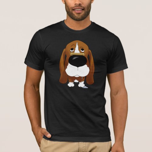 Big Nose Basset Hound T_shirt