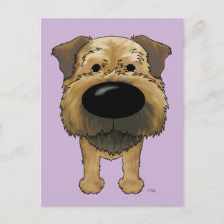 Big Nose Border Terrier Postcard